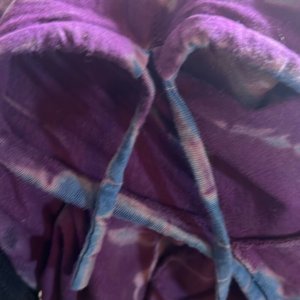 Boho Tie-Dye Hooded Festival Top S/M - Picture 6 of 8